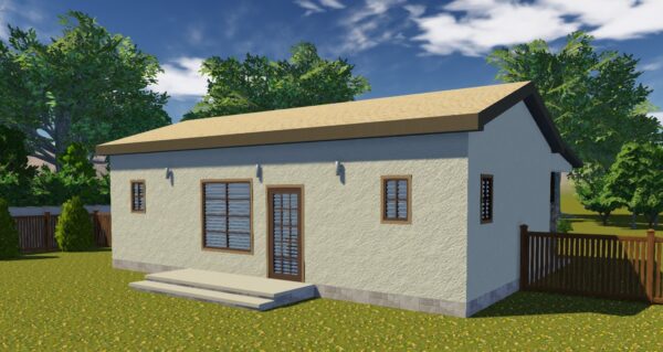 Small Custom 1 Story House Plan with 2 Bedroom and 2 Bathrooms - Image 4